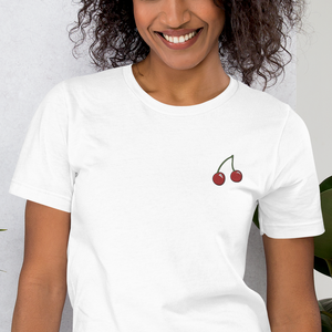 Embroidered Cherry T-Shirt